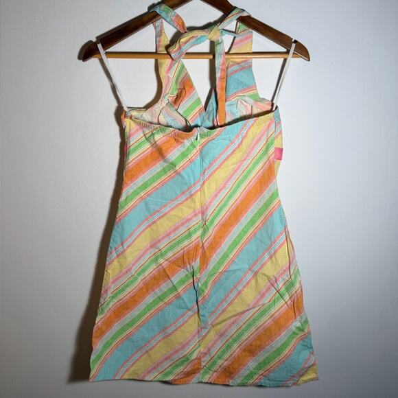 Charlotte Russe Multicolor Striped Halter Dress - Picture 5 of 5